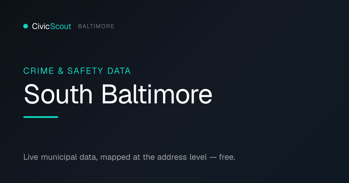 Is South Baltimore, Baltimore Safe? Crime Map & Safety Data